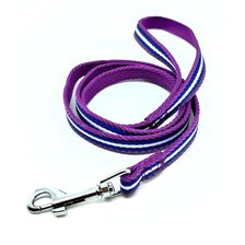 Nobleza nylonové vodítko s reflexným prešitím 1,5 x 120 cm fialové